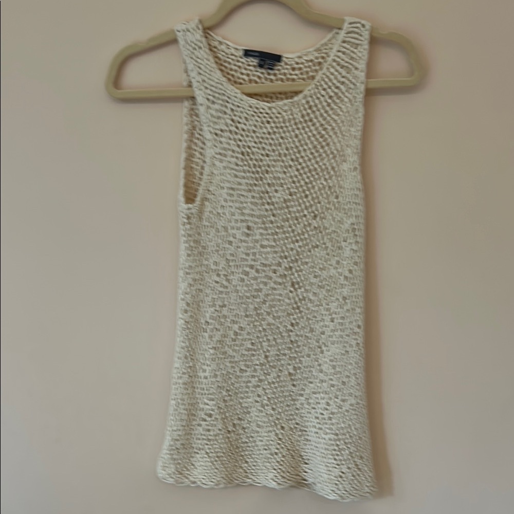 Vince woven cotton tank top